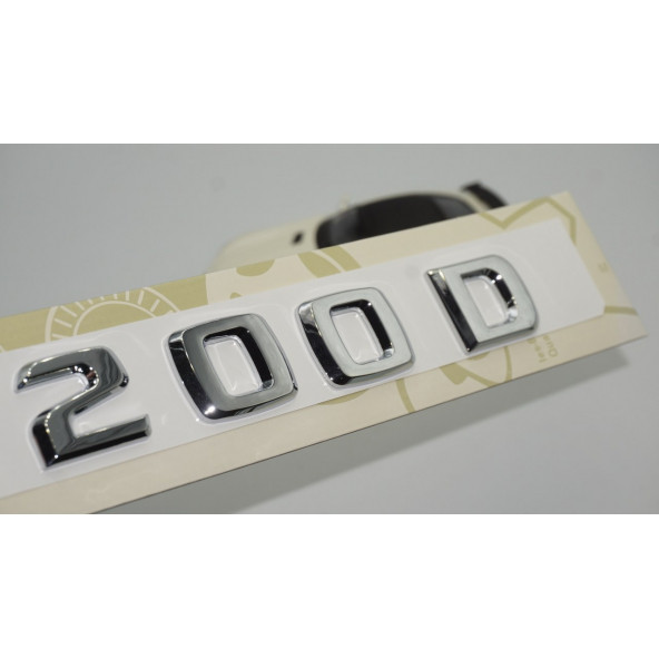 200 D Bagaj Krom ABS 3M 3D Yazı Logo ürün görseli 1