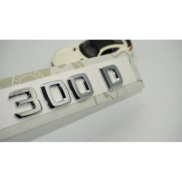 300 D Bagaj Krom ABS 3M 3D Yazı Logo ürün görseli 1
