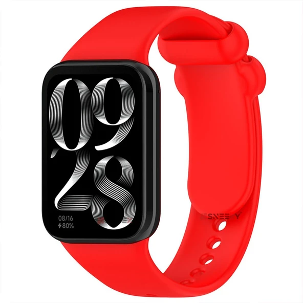 Xiaomi Mi Band 8 Pro Uyumlu Purelux Soft Yumuşak Silikon Kordon  Kırmızı ürün görseli 1