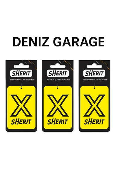 X Sarı Araba Kokusu Deluxe Kalite 3'lü ürün görseli 1
