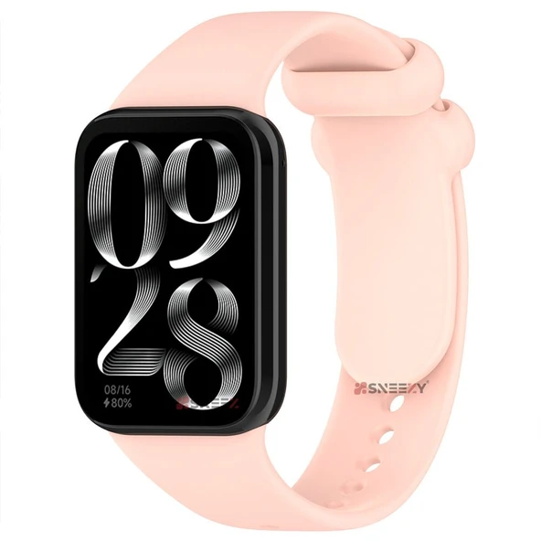 Xiaomi Mi Band 8 Pro Uyumlu Purelux Soft Yumuşak Silikon Kordon  Pembe ürün görseli 1