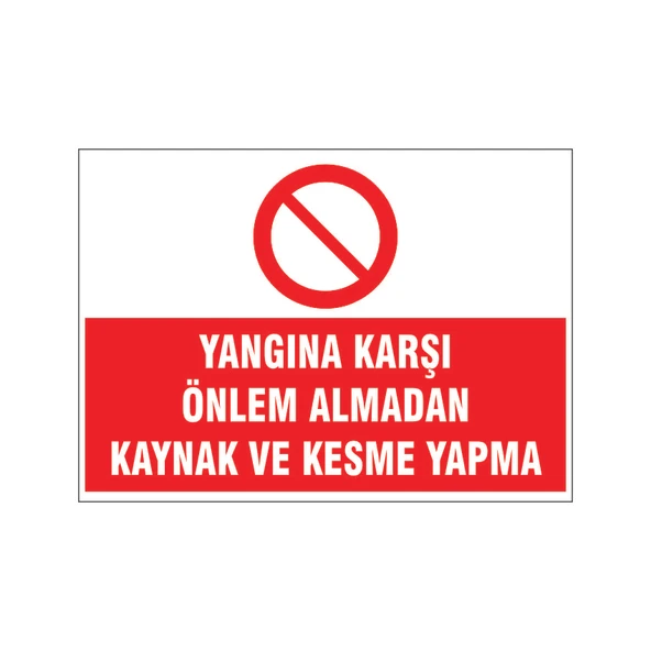 Akaryakıt deposu ateşle yaklaşma, isg uyarı levhası ürün görseli 1