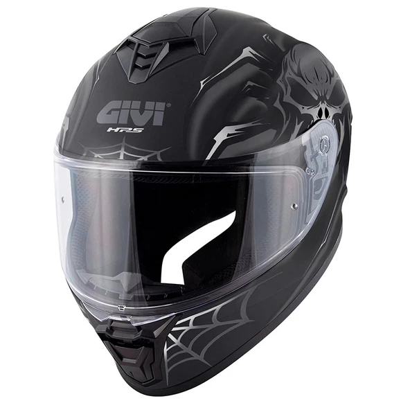 GIVI 50.X ARACHNO MAT SİYAH-GRİ KAPALI KASK ürün görseli 1