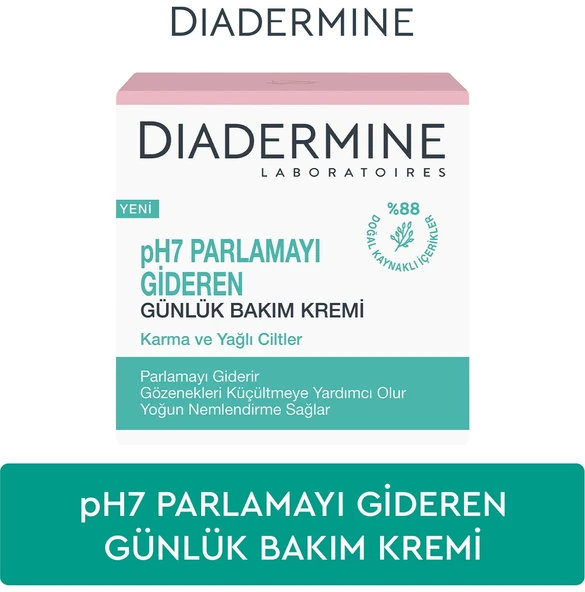 DİADERMİNE ESSENCİAL CARE PARLAMAYI GİDEREN NEMLENDİRİCİ BAKIM KREMİ 50 ML ürün görseli 1