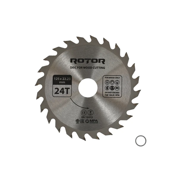 Ahşap kesme diski ROTOR 125*22,23 24T ürün görseli 1