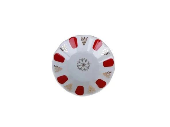 Porland Kırmızı Yaldız Çay Tabağı 11cm 04POR005231 ürün görseli 1
