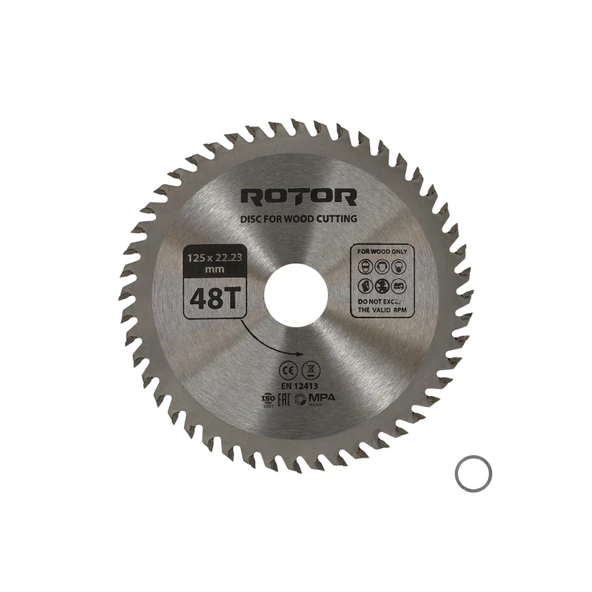 Ahşap kesme diski ROTOR 125*22,23 48T ürün görseli 1