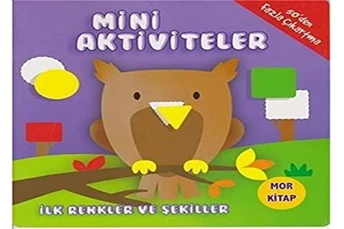 Mini Aktiviteler - İlk Renkler ve Şekiller (Mor Kitap) ürün görseli 1