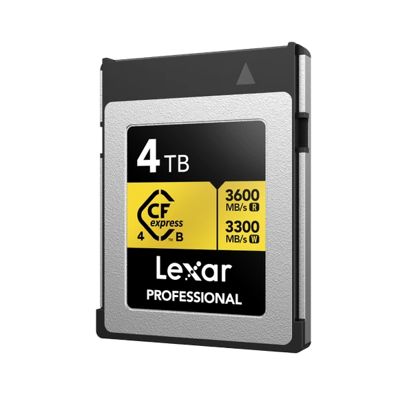 LEXAR  512GB LCXEXP4512G-RNENG CF-EXP PROFESSIONAL GOLD SERIES CFEXPRESS TYPE-B CARD UP TO 3600MB/S READ 3300MB/S WRITE ürün görseli 1
