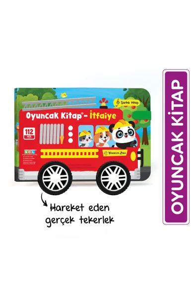 Oyuncak Kitap - İtfaiye (Gerçek Tekerlekli) ürün görseli 1