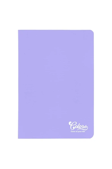 Colors A5 40 Yaprak ÇİZGİLİ Karton Kapak Mor ürün görseli 1
