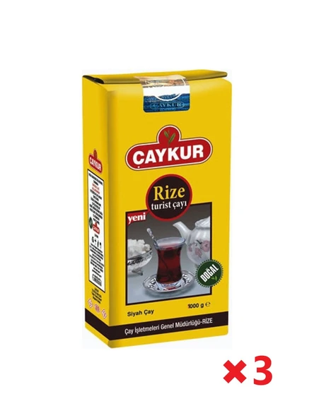 Çaykur Rize Turist Dökme Çay 1000g x 3 ürün görseli 1