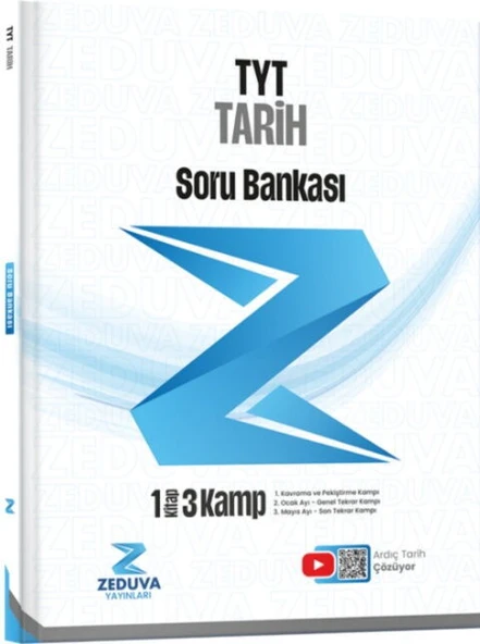 Zeduva Yayınları TYT Tarih 1 Kitap 3 Kamp Soru Bankası ürün görseli 1