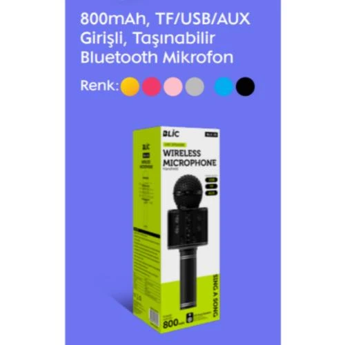 Bls25 Bluetooth Hoparlö Mikrofon Ses Bombası Ses Radyolu Mikrofon Sd Kart-usb ürün görseli 1
