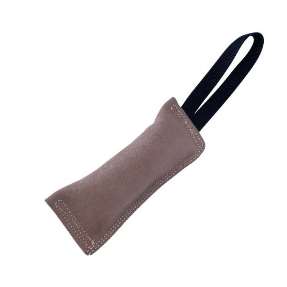 Doggie Eğitim Serisi Gerçek Süet Deriden El Yapımı Köpek Isırma Yastığı 2x8-20cm Bej ürün görseli 1