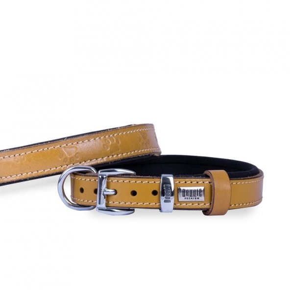 Doggie Deri Pati Desenli Boyun Tasması S 2x30-35cm Camel ürün görseli 1