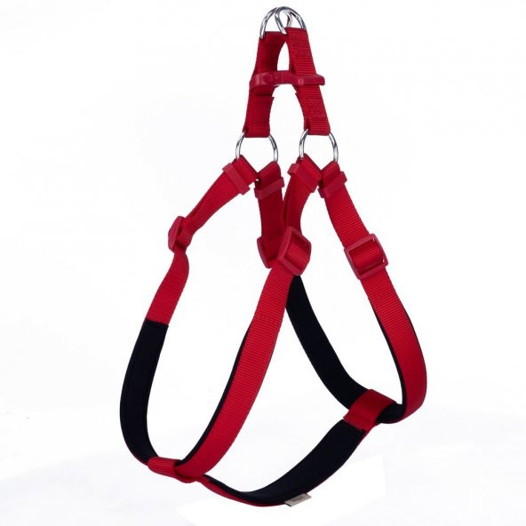 Doggie Comfort RoninYumuşak Dokuma Göğüs Tasması XXL 2.5x70-80cm Kırmızı ürün görseli 1