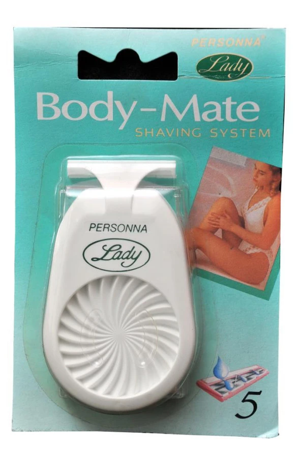 Personna Lady Body-Mate Çift Bıçaklı Kadın Sistem Tıraş Bıçağı ve 5 Adet Yedek Başlık ürün görseli 1