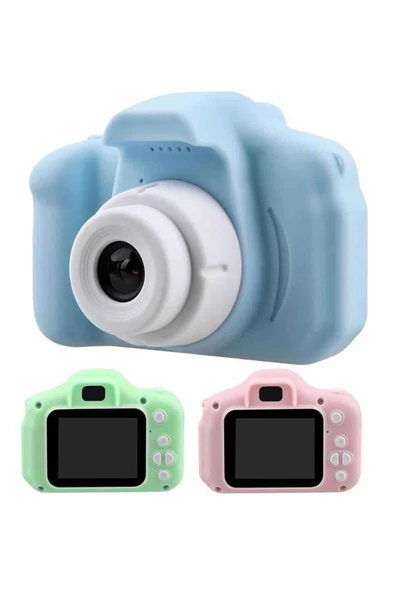 Çocuklara Özel Fotoğraf Ve Video Çeken Mini Çok Renkli Fotoğraf Makinesi ürün görseli 1