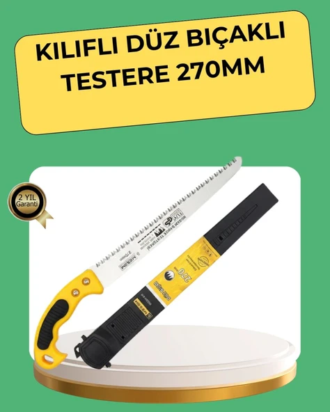 270 Mm Düz Bıçaklı Bahçe Budama Testeresi Kılıflı ürün görseli 1