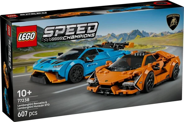 LEGO Speed Champions 77238 Lamborghini Revuelto and Lamborghini Huracán STO ürün görseli 1