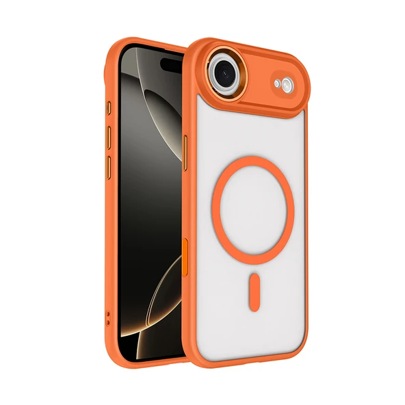 Zipax Apple iPhone 17 Air Kılıf MgSafe Özellikli Mat Yüzey Zr-Krom ürün görseli 1