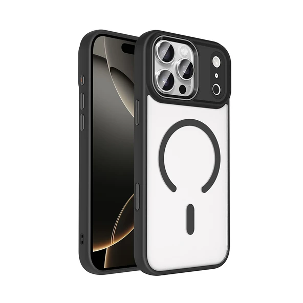 Zipax Apple iPhone 17 Pro Kılıf MgSafe Özellikli Mat Yüzey Zr-Krom ürün görseli 1