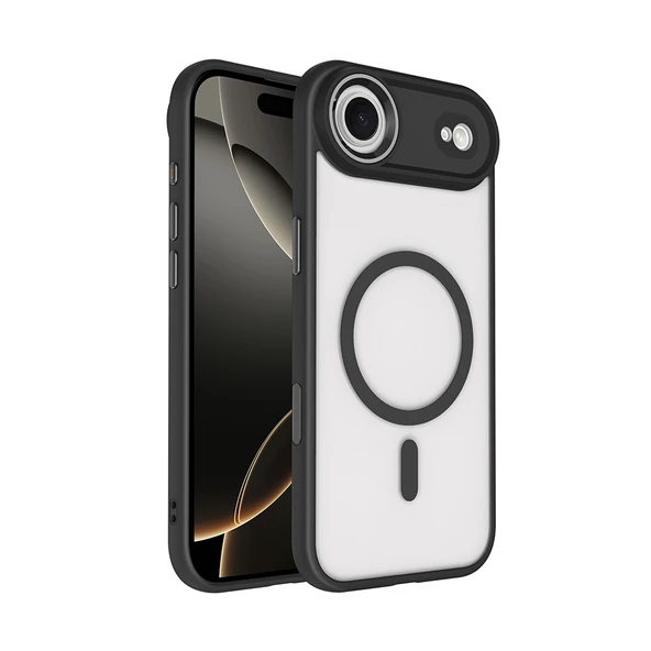 Zipax Apple iPhone 17 Air Kılıf MgSafe Özellikli Mat Yüzey Zr-Krom ürün görseli 1
