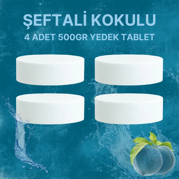 2 Adet 2x500Gr - ŞEFTALİ - Nem Alıcı Rutubet Giderici Yedek Tablet ürün görseli 1
