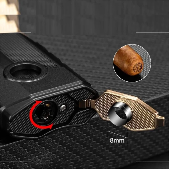 CM0649 3 Jet Torch Puro Çakmağı Sarı - Resim 4