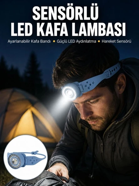 Uzun Pil Ömürlü Kamp Ve Dağcılık Kafa Lambası Yeni Nesil ürün görseli 1