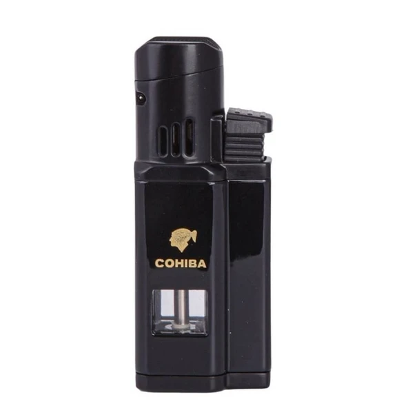 CM0436SY 3 Jet Torch Puro Çakmağı Siyah ürün görseli 1