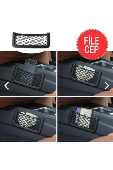 WEHHLER Esnek Elastik Fileli Telefon Tutucu  ve Pratik Eşya Gözü 15*8 Cm ürün görseli 1