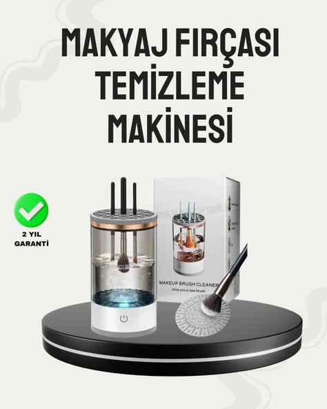 Usb Şarjlı Kompakt Makyaj Fırçası Temizleme Makinesi ürün görseli 1
