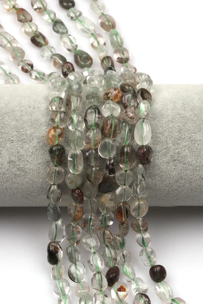 Lodolit Doğal Taş Dizi 6 x 8 mm Mercimek Kesim ürün görseli 1