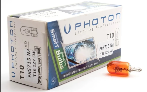 PHOTON T10 12V  WY5W AMBER DİPSİZ PH5715 A ürün görseli 1