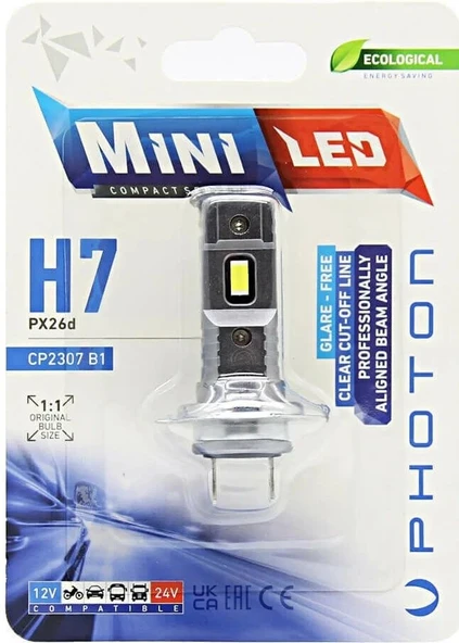 PHOTON MİNİ H7 LED TEKLİ BLİSTER ürün görseli 1