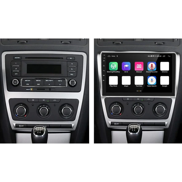 Skoda Octavia Android Multimedya Sistemi 2-32 Myway (2004-2013) ürün görseli 1