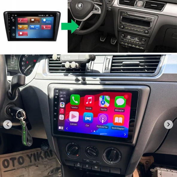 Skoda Rapid Android Multimedya Sistemi 2-32 Myway (2013-2018) ürün görseli 1