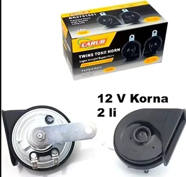 CARUB Korna 12V 2Li Süper Dadat Çift Fişli ürün görseli 1
