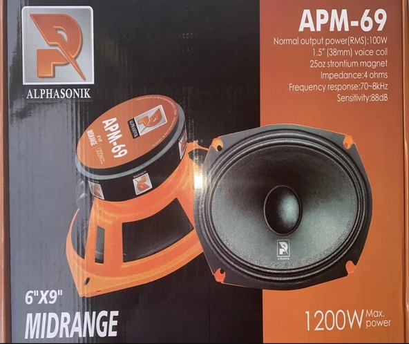 ALPHASONİK OVAL APM69 MİDRENGE ürün görseli 1