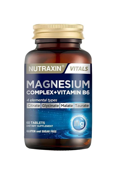 Nutraxin Magnesium Complex + Vitamin B6 60 Tablet ürün görseli 1