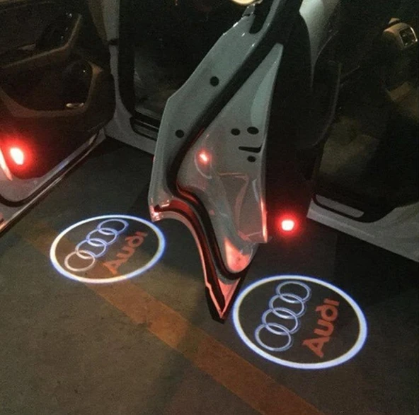 PİLLİ KAPI ALTI LOGOSU AUDİ - Resim 2