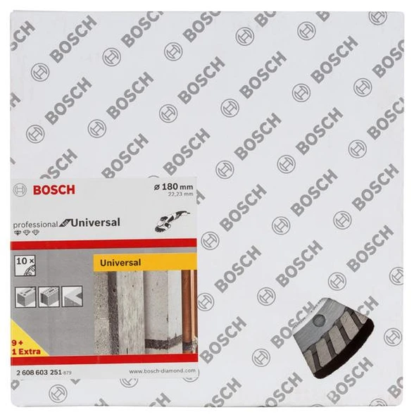 Bosch Elmas Kesme Disk SFUnivT 180*22.23mm 9+1 ürün görseli 1