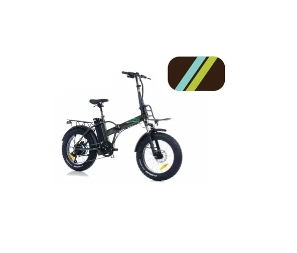 CORELLİ BROSTER MOONER FAT BIKE ELEKTRİKLİ KATLANIR BİSİKLET 42CM HD 20 JANT 7 VİTES METALİK KAHVERENGİ ürün görseli 1