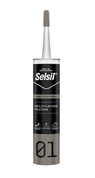 Selsil Silikon Şeffaf 280gr ürün görseli 1