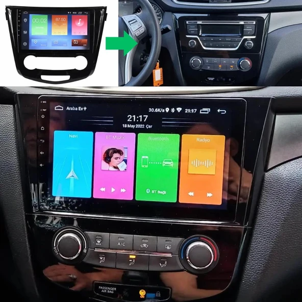 Nissan Qashqai Android Multimedya Sistemi 2-32 Myway (2014-2021) ürün görseli 1