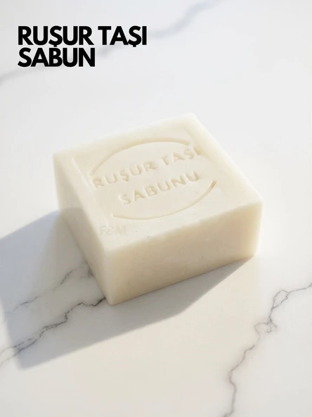 Ruşur Taşı Sabunu – Doğal Peeling Etkili Nemlendirici Beyazlatıcı ve Cilt Arındırıcı (110-120 gr) ürün görseli 1