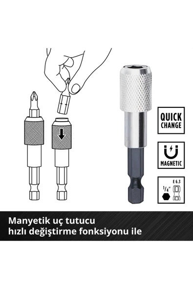 Einhell XS-CASE 32 parça uç seti - 49118693 - Resim 4