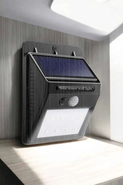 Solar Lamba Giriş, Bahçe Yol Avlu Hareket Sensörlü Led - Resim 4